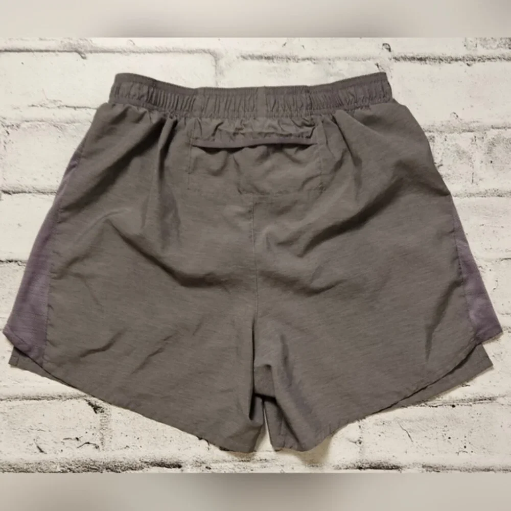 Nike Dri Fit Running Shorts Women's Medium Gray Athletic Activewear